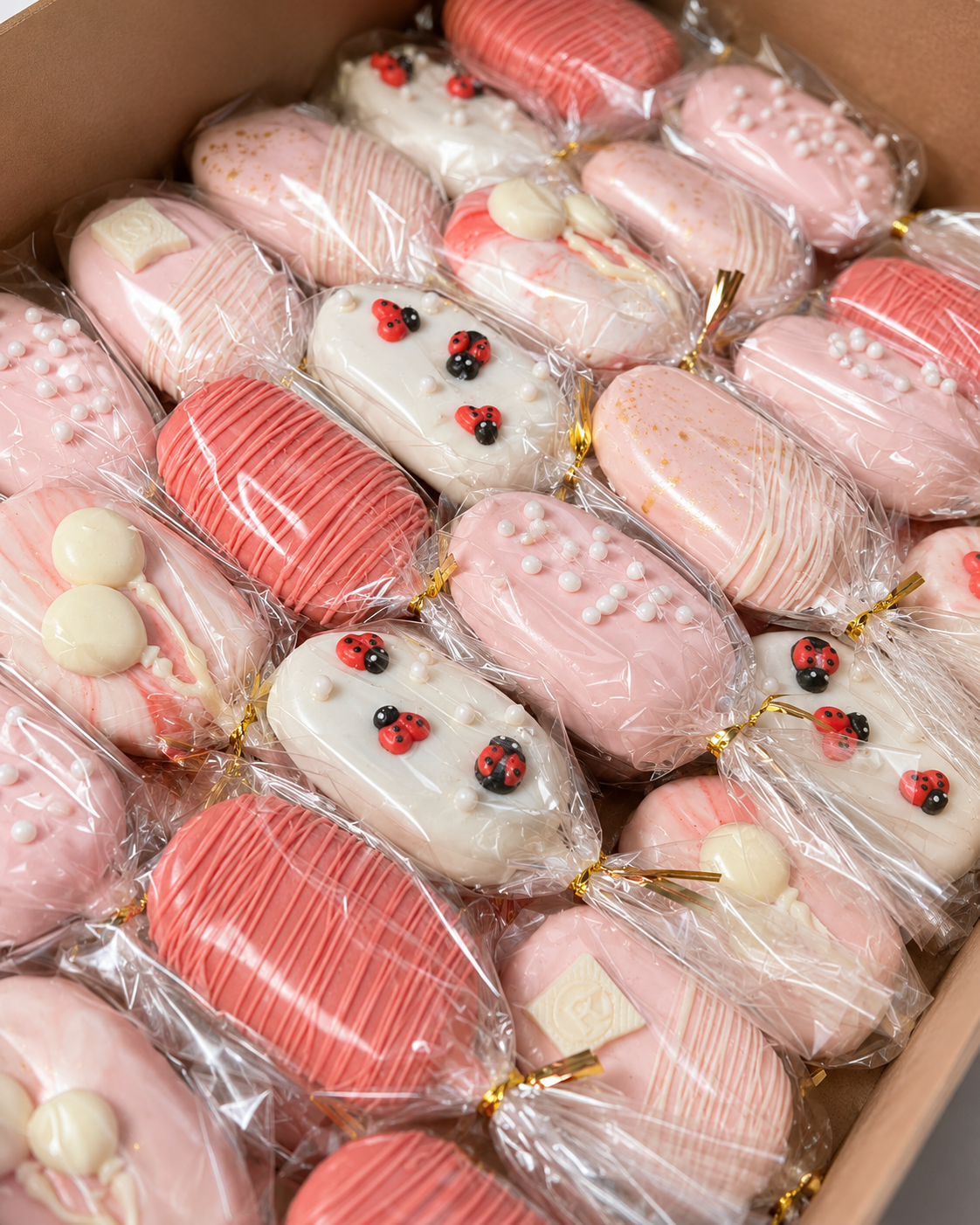 Cakesicle box, up close